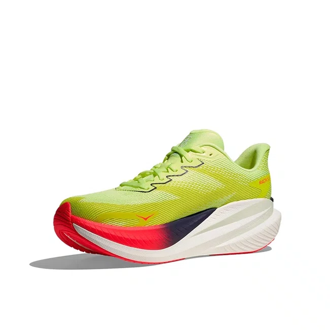 Tênis HOKA Mach X 3 Masculino Verde e Vermelho