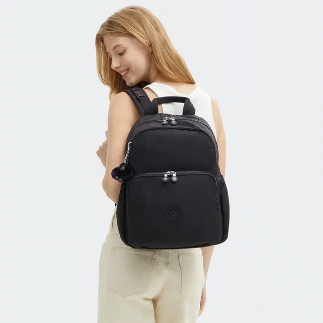 Mochila Kipling Maisie Preta
