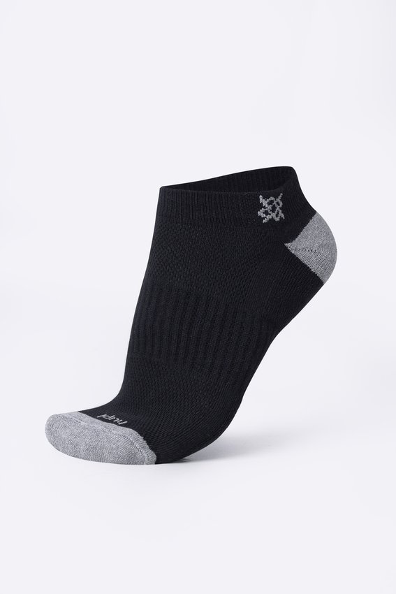 Meia Casual HUPI Soft Preto e Cinza