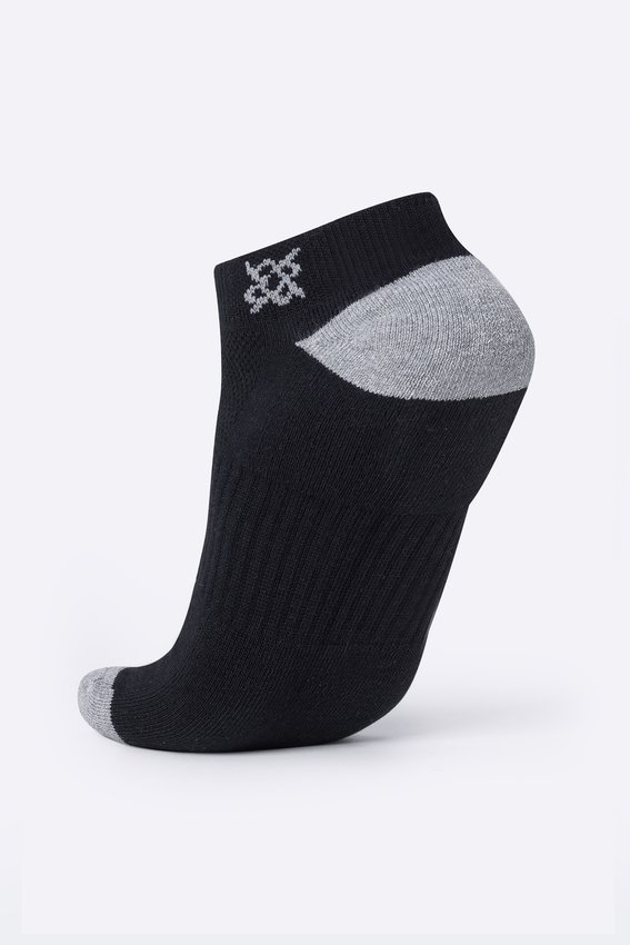 Meia Casual HUPI Soft Preto e Cinza