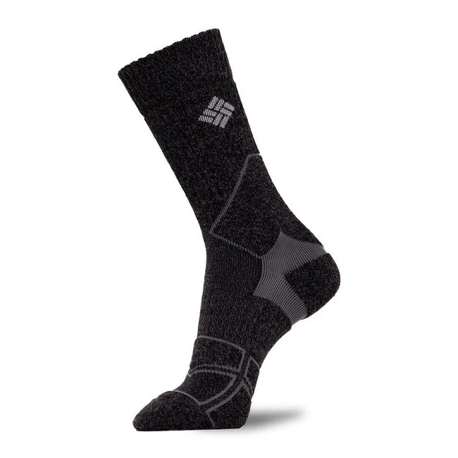 Meia Columbia Masculina Hike Crew Medium Weight Cinza