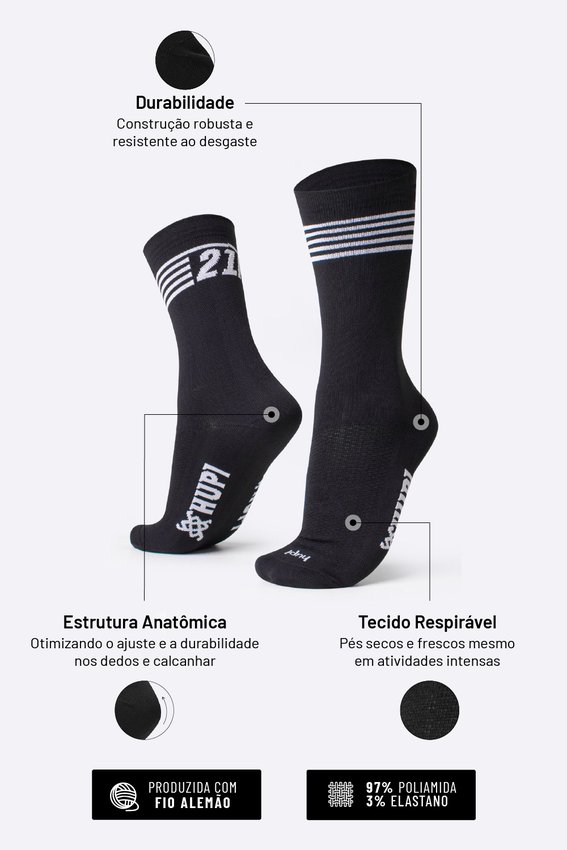 Meia Corrida HUPI 21K Split Preto