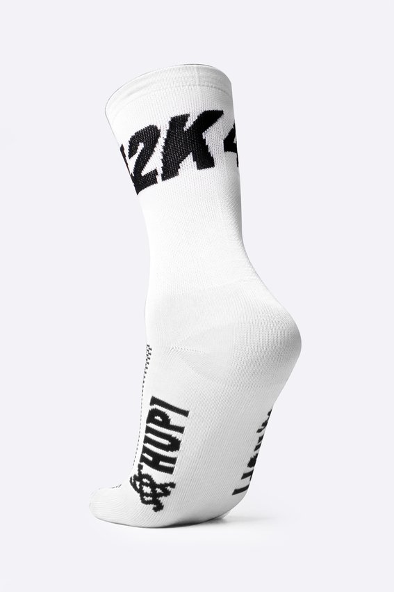 Meia Corrida HUPI 42K Branco - LT para pés menores 34-38
