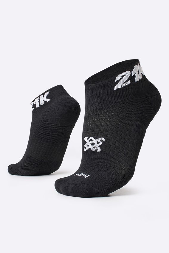 Meia Curta para Corrida HUPI - Running Pro  21K Preto