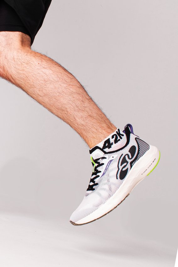Meia Curta para Corrida HUPI - Running Pro 42K Branco