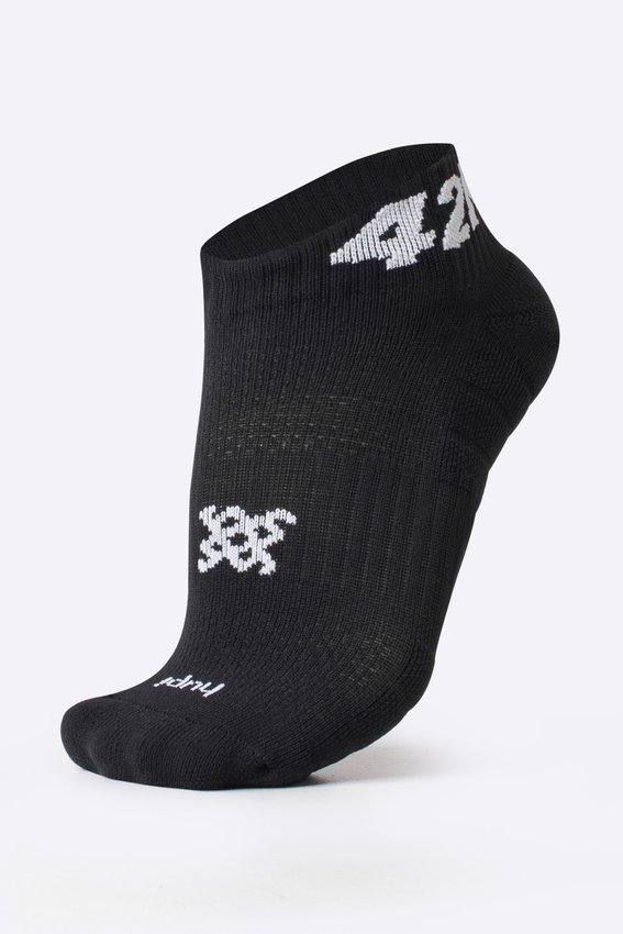 Meia Curta para Corrida HUPI - Running Pro 42K Preto