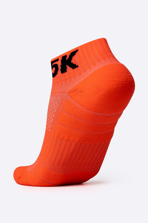 Meia Curta para Corrida HUPI - Running Pro 5K Laranja Neon