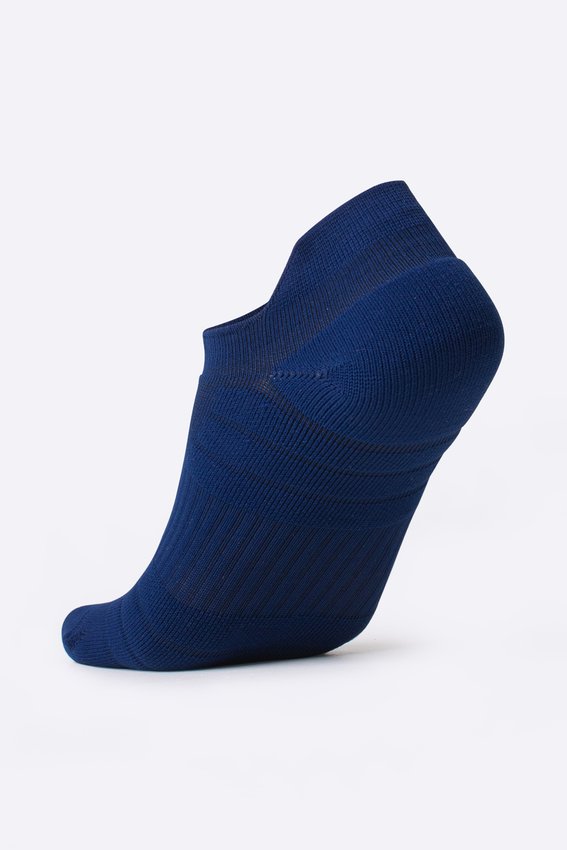 Meia Curta para Corrida HUPI Running Pro Invisível Azul Marinho