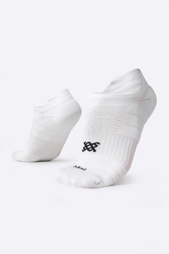 Meia Curta para Corrida HUPI Running Pro Invisível Branco