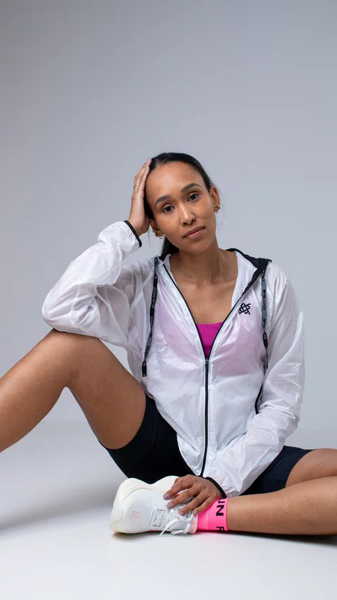 Meia Curta para Corrida HUPI Running Pro Run Rosa Neon LT