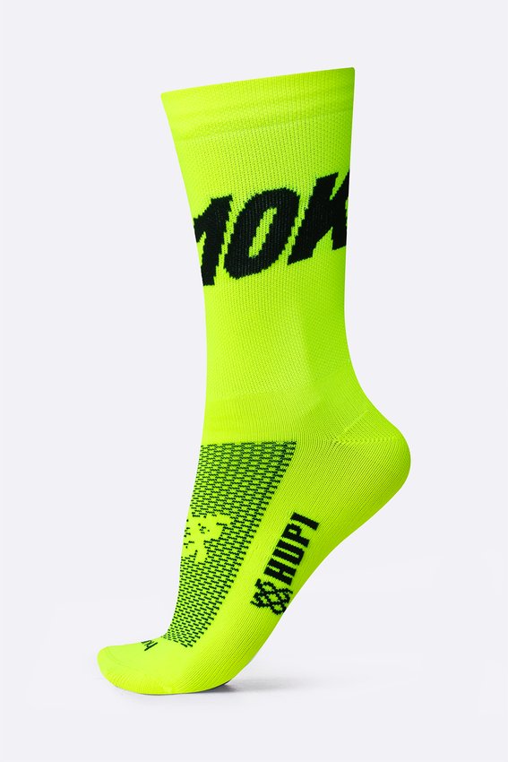 Meia HUPI 10K Amarelo Neon Meia HUPI 10K Amarelo Neon