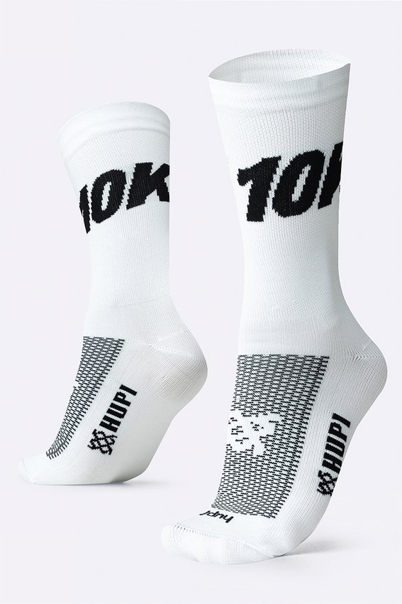 Meia HUPI 10K Branco