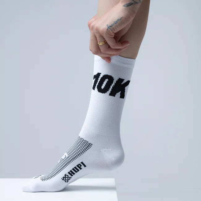 Meia HUPI 10K Branco