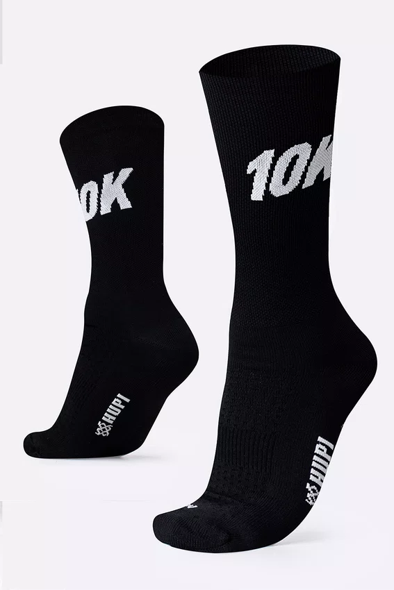 Meia HUPI 10K Preto - LT para pés menores 34-38