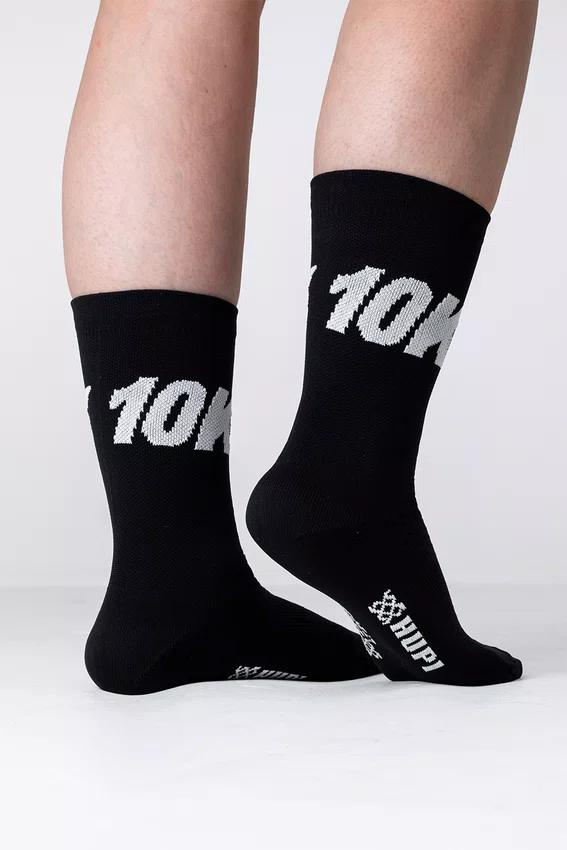 Meia HUPI 10K Preto - LT para pés menores 34-38