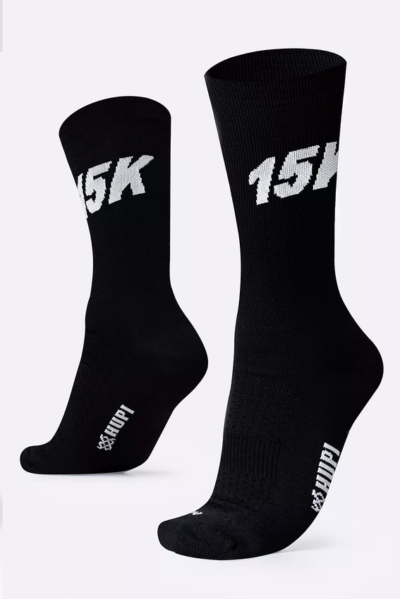 Meia HUPI 15K Preto - LT para pés menores 34-38