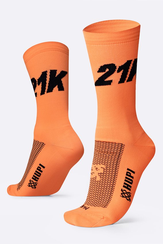 Meia HUPI 21K Laranja