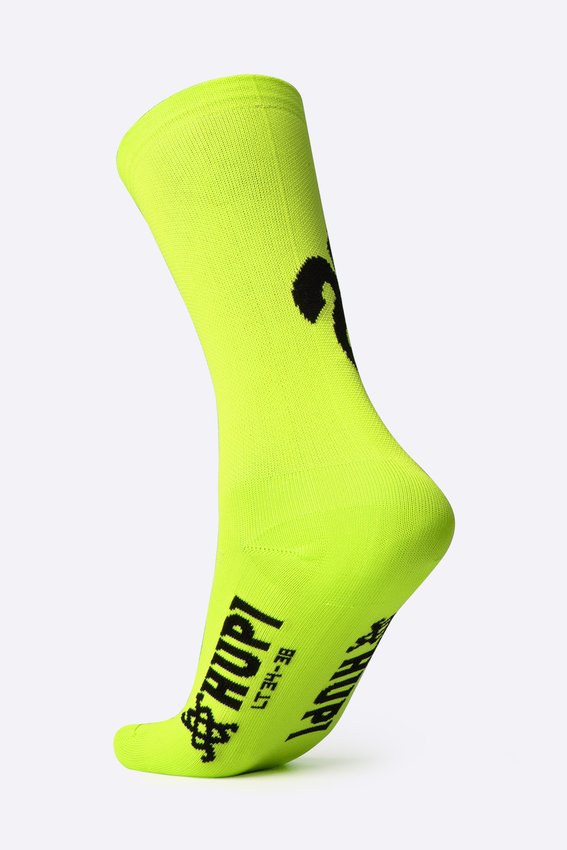 Meia HUPI 21K Ultra Amarelo Neon