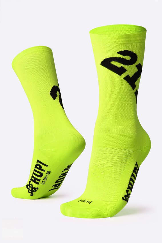 Meia HUPI 21K Ultra Amarelo Neon