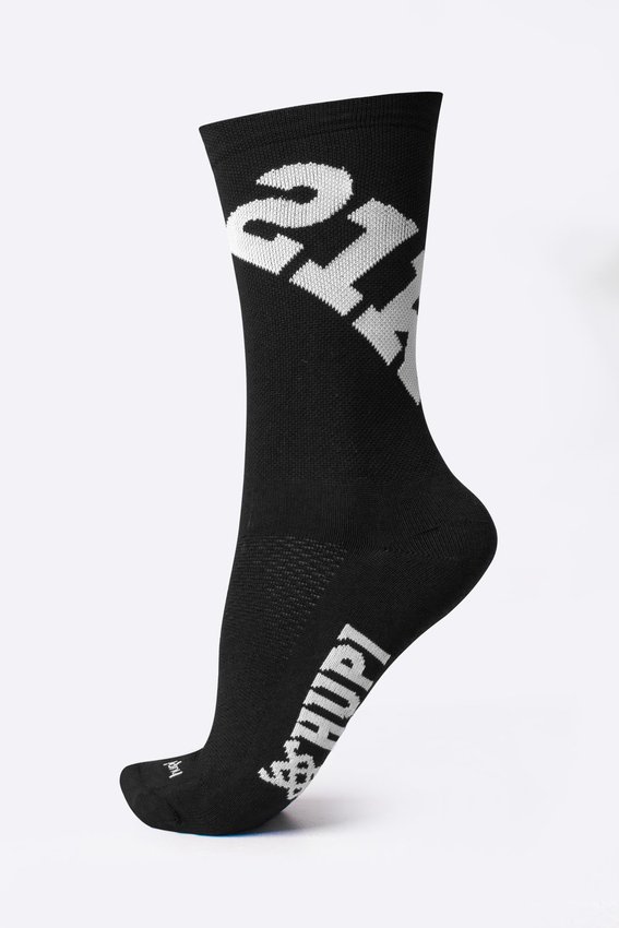 Meia HUPI 21k Ultra Preto - LT para pés menores 34-38