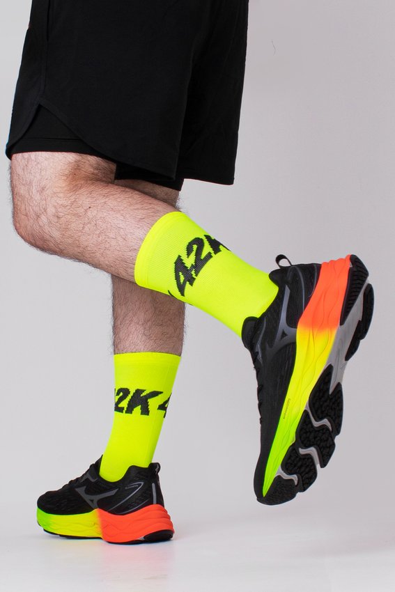 Meia HUPI 42K Amarelo Neon