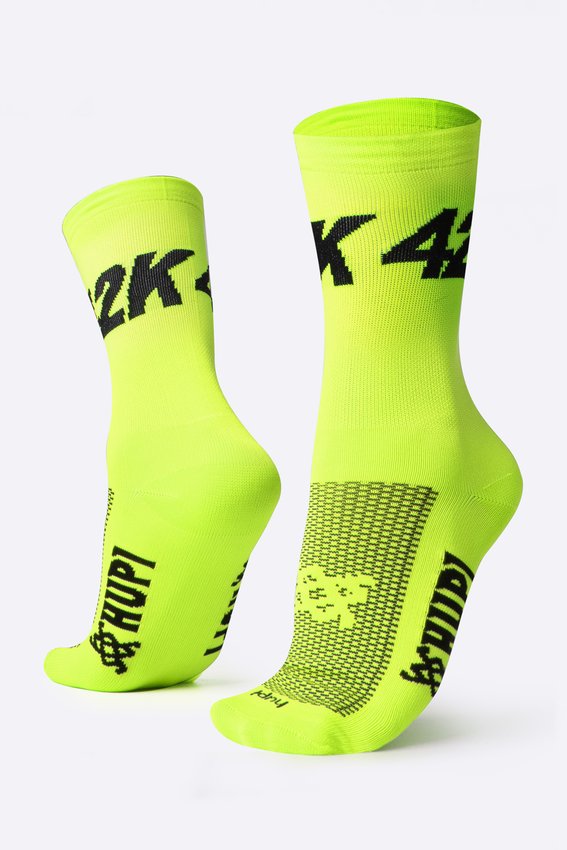 Meia HUPI 42K Amarelo Neon