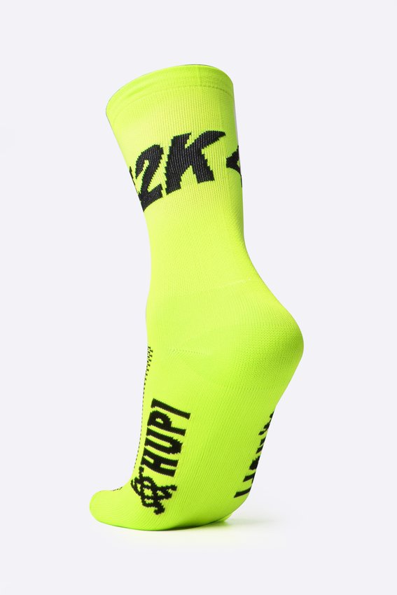 Meia HUPI 42K Amarelo Neon