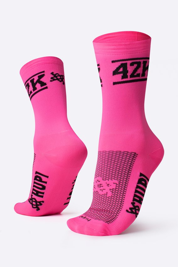 Meia HUPI 42k Neo Rosa - LT para pés menores 34-38