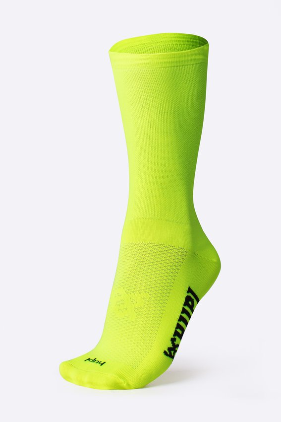 Meia HUPI 42K Slim Amarelo Neon