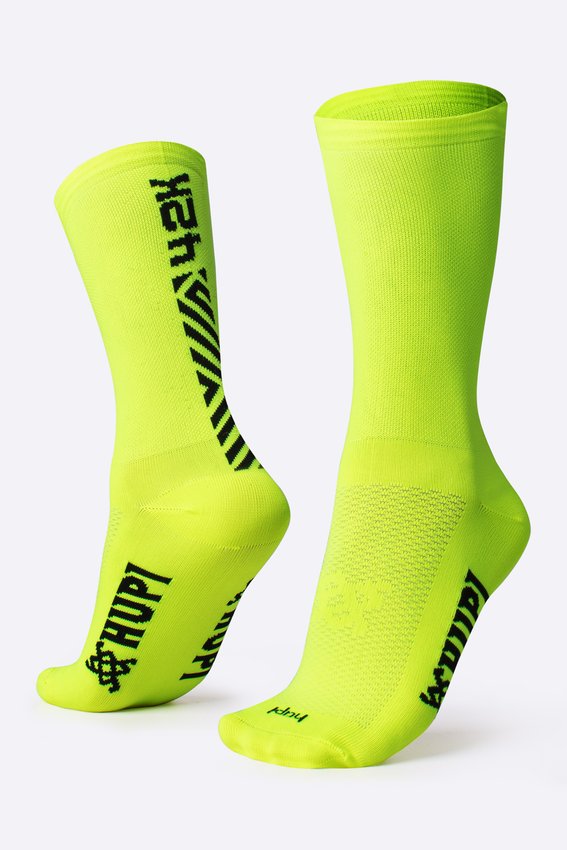 Meia HUPI 42K Slim Amarelo Neon