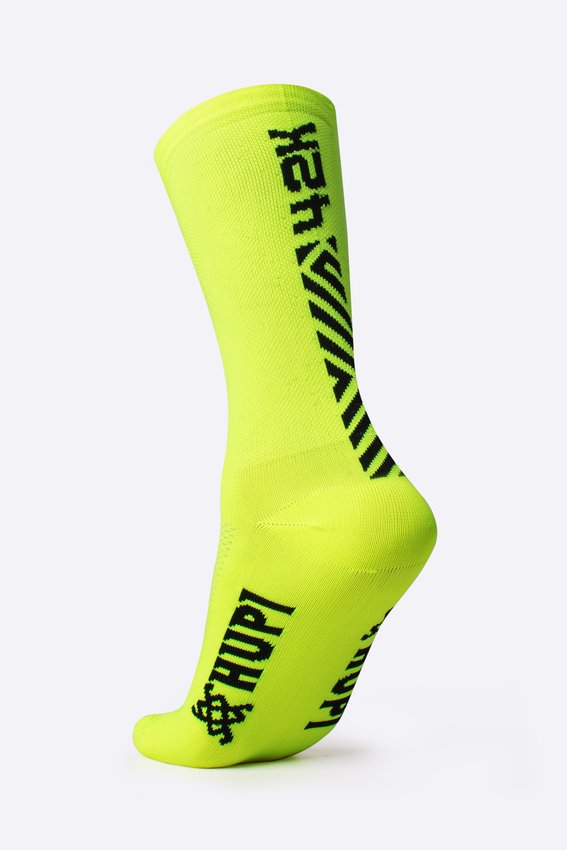 Meia HUPI 42K Slim Amarelo Neon