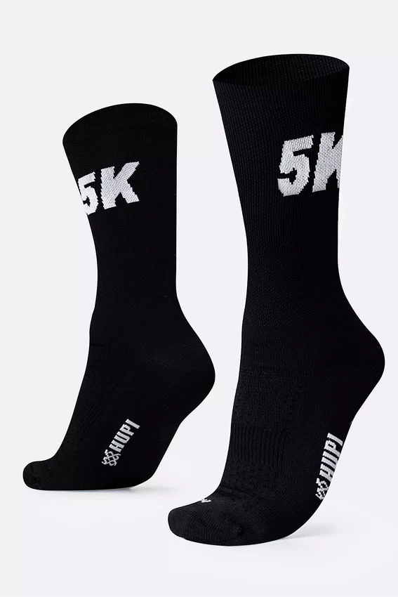 Meia HUPI 5K Preto - LT para pés menores 34-38