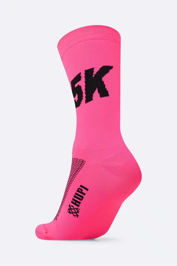 Meia HUPI 5K Rosa - LT para pés menores 34-38