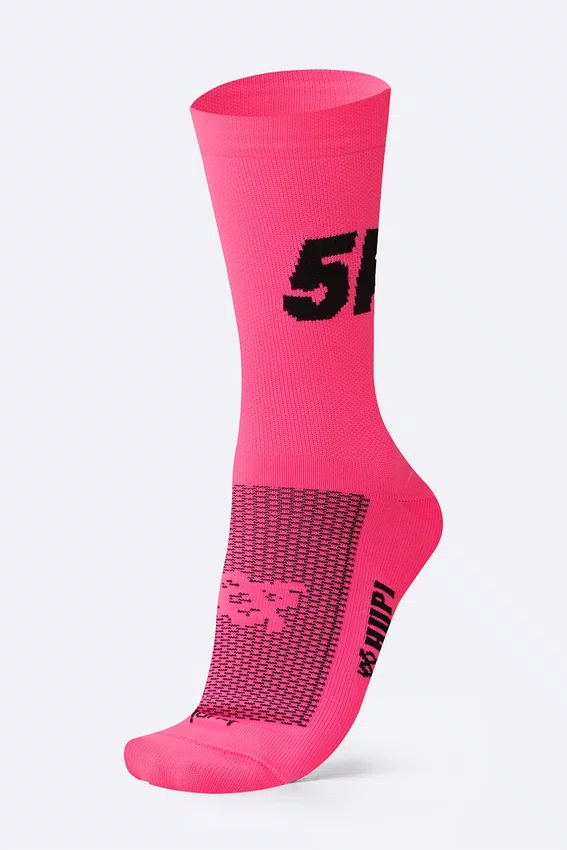 Meia HUPI 5K Rosa - LT para pés menores 34-38