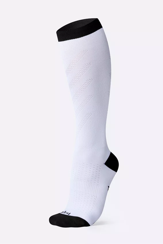 Meia HUPI Air Longa Branco e Preto