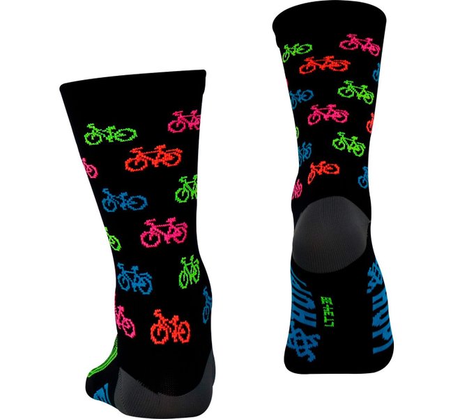 Meia HUPI Bike Colors  -  LT para pés menores 34-38