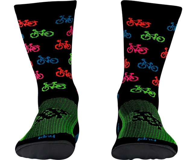 Meia HUPI Bike Colors  -  LT para pés menores 34-38