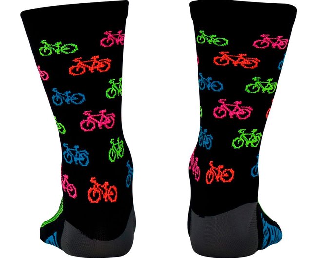 Meia HUPI Bike Colors  -  LT para pés menores 34-38