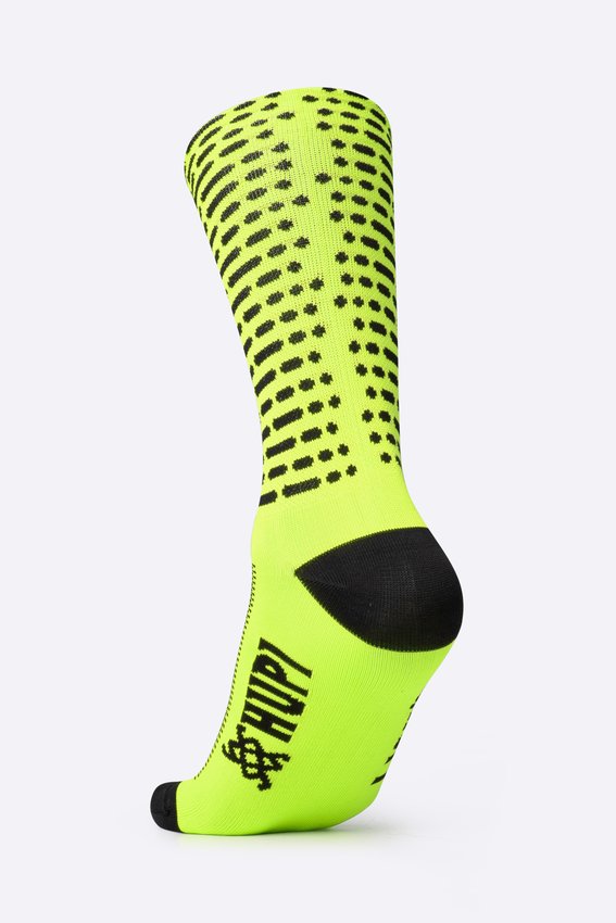 Meia HUPI Biometria Amarelo Neon