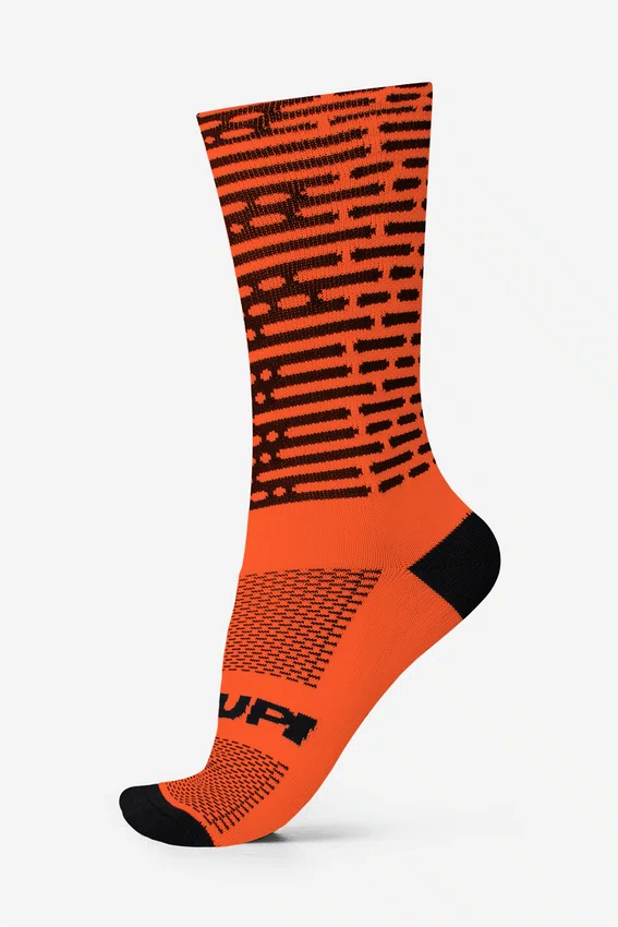 Meia HUPI Biometria Laranja Neon