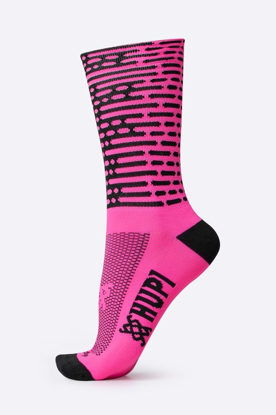 Meia HUPI Biometria Rosa