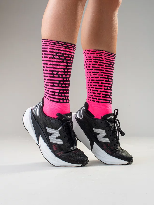 Meia HUPI Biometria Rosa