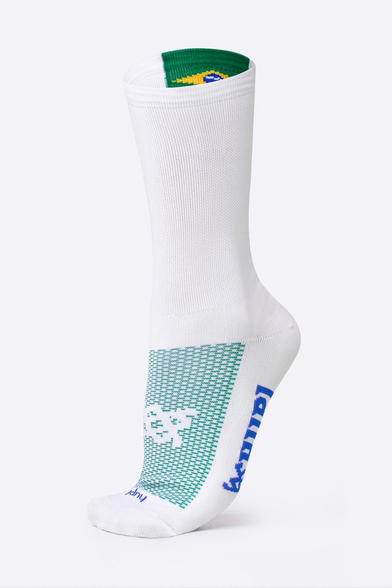 Meia HUPI Brasil 1.0 Branco