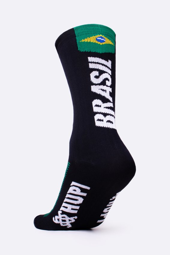 Meia HUPI Brasil 1.0 Preto