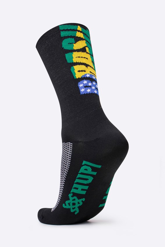 Meia HUPI Brasil 5.0 Preto