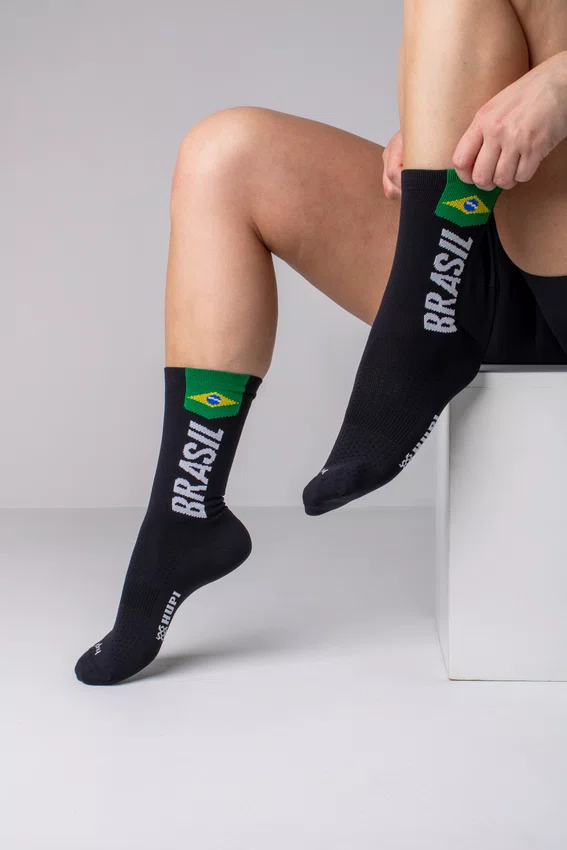 Meia HUPI Brasil 6.0 Preto