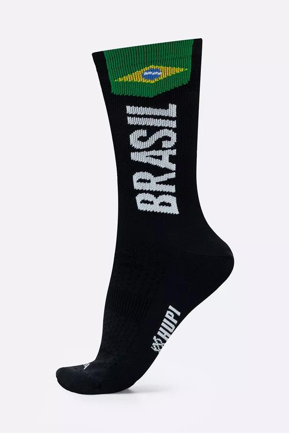 Meia HUPI Brasil 6.0 Preto