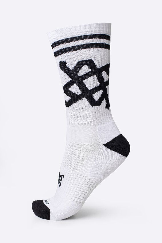 Meia HUPI Cano Médio Crew Branco