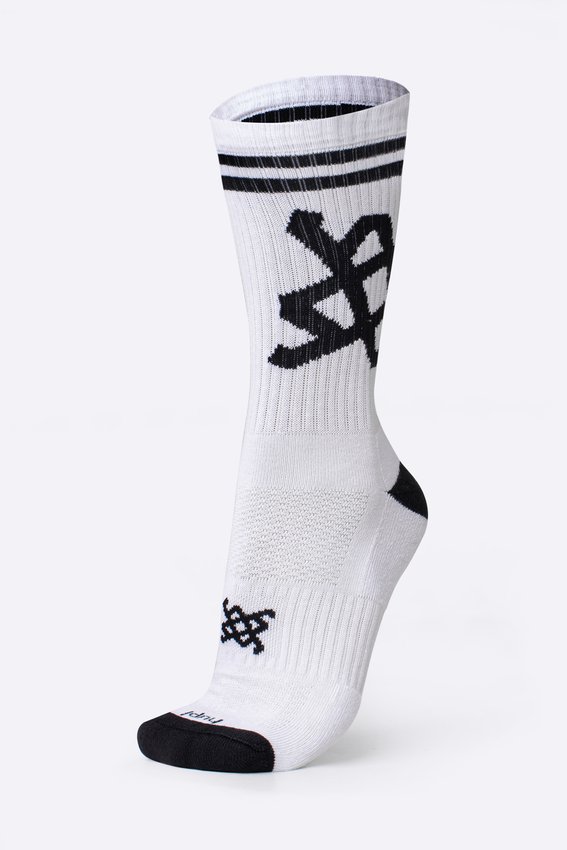 Meia HUPI Cano Médio Crew Branco