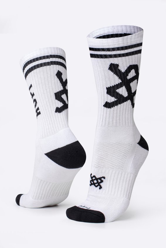 Meia HUPI Cano Médio Crew Branco